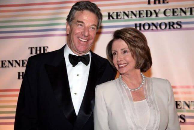Theodore Jeffrey Prowda’s father-in-law, Paul Pelosi, and mother-in-law, Nancy Pelosi.